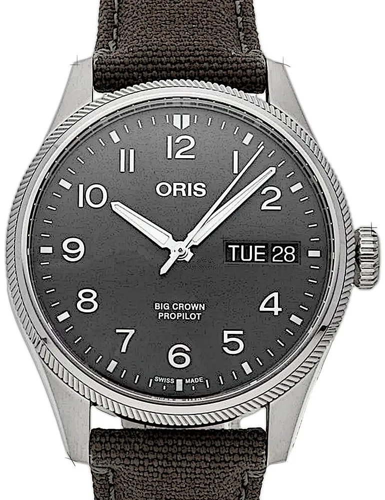 Oris Big Crown 01 752 7760 4063-07 3 22 02LC 44mm Edelstahl Gray