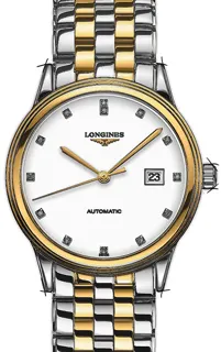 Longines Flagship L4.984.3.27.7 Stainless steel Weiß