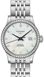 Longines Record L2.321.0.87.6 Stainless steel Perlmutt