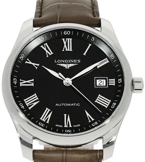 Longines Master L2.793.4.59.2 Stainless steel Schwarz