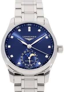 Longines Master L2.409.4.97.6 Stainless steel Blue