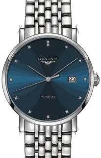 Longines Elegant L4.910.4.97.6 Stainless steel Blau