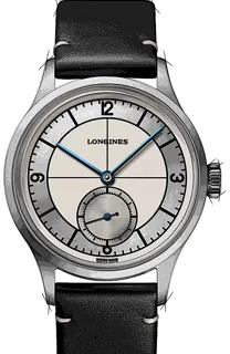 Longines Heritage L2.828.4.73.0 38.5mm Stainless steel Silber