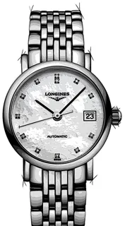 Longines Elegant L43094876 Stainless steel White