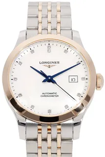 Longines Record L23215877 Stainless steel White