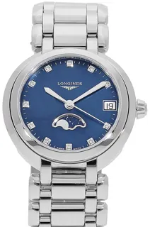 Longines PrimaLuna L8.115.4.98.6 Stainless steel Blue