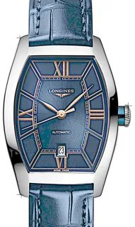 Longines Evidenza L2.142.4.96.2 Stainless steel Blau