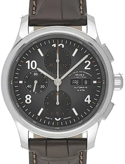 Mühle Glashütte Lunova Chronograph M1-43-06-LB Stainless steel Schwarz