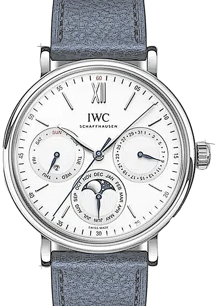 IWC Perpetual Calendar iw344601 40mm Stainless steel Silber