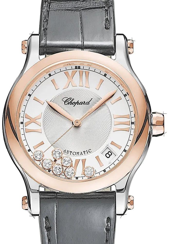 Chopard Happy Sport 278559-6001 36mm Rose gold Silber