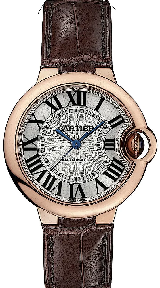 Cartier Ballon Bleu de Cartier W6920097 33mm Rose gold White