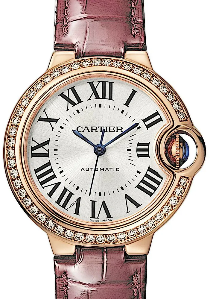 Cartier Ballon Bleu 33mm WJBB0033 33mm Rose gold Silber