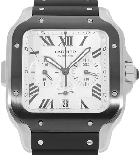 Cartier Santos WSSA0017 Stainless steel Silver