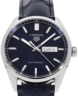 TAG Heuer Carrera Day-Date WBN2012.FC6502 Stainless steel Blau