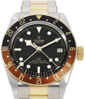 Tudor Black Bay GMT 79833MN Yellow gold Schwarz