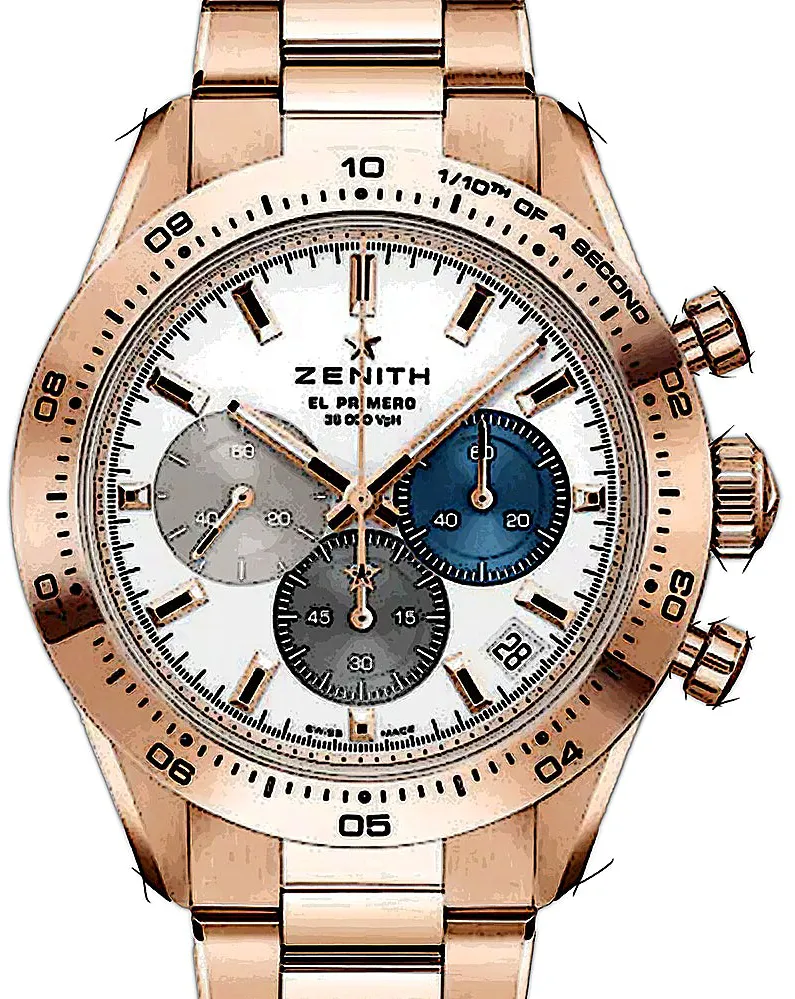 Zenith Chronomaster Sport 18.3101.3600/69.M3100 41mm Yellow gold Silver