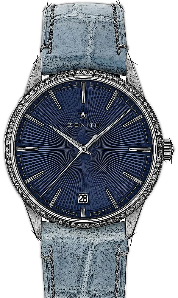 Zenith Elite 16.3200.670/02.C832 36mm Edelstahl Blue