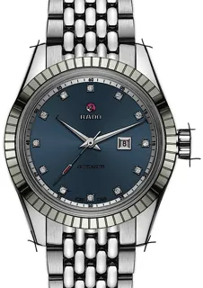 Rado HyperChrome Diamonds R33103713 Ceramic and Stainless steel Blau