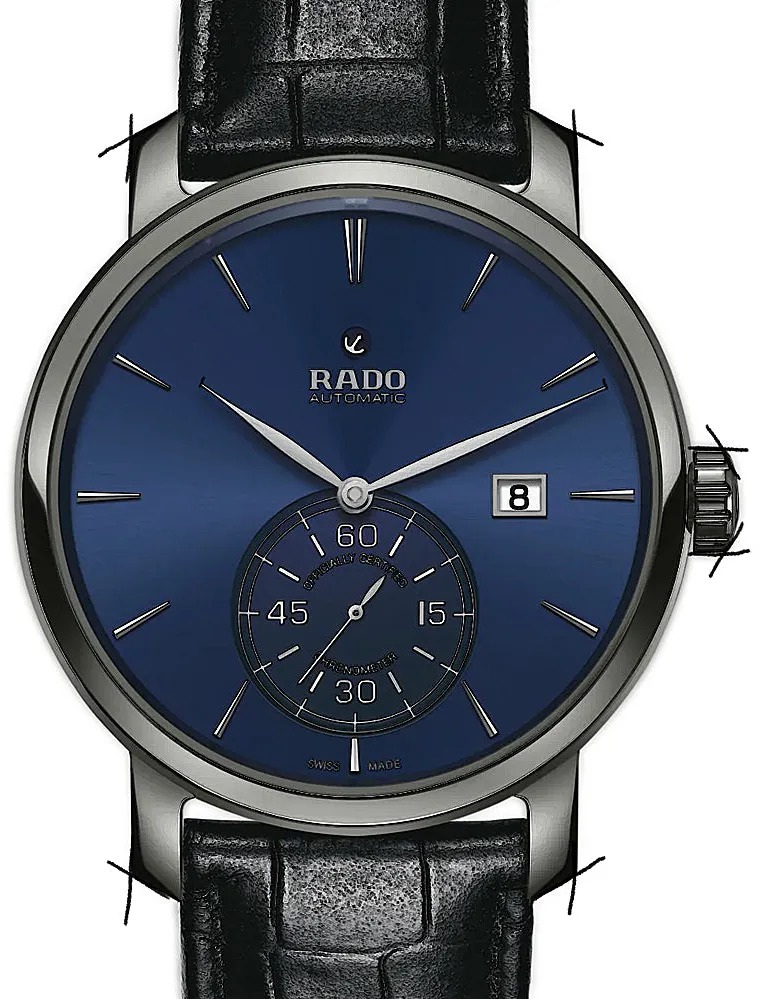 Rado DiaMaster R14053206 43mm Keramik Blau