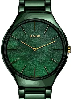 Rado True Thinline R27006912 Ceramic and PVD Green