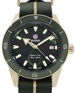 Rado Captain Cook R32504317 Bronze and Ceramic and Titanium Green