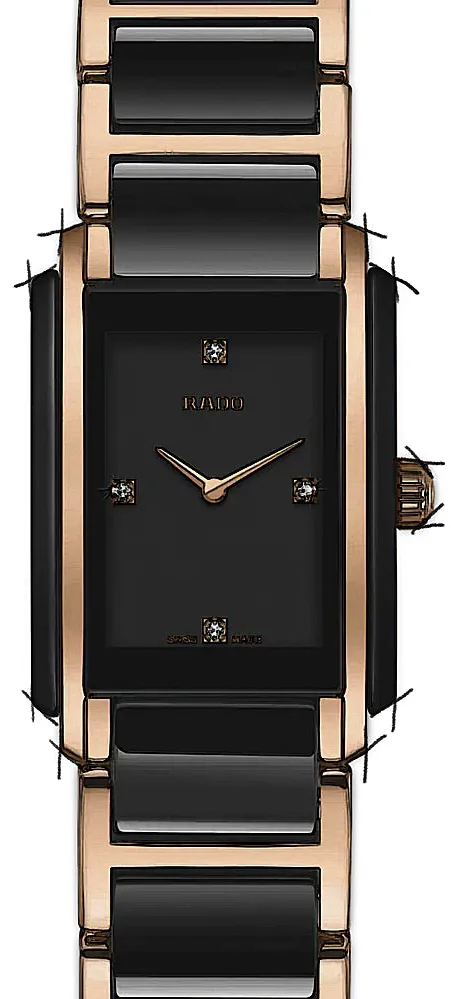 Rado Integral R20612712 22.5mm Rose gold and Black ceramic