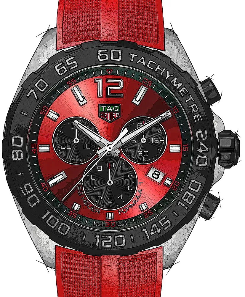 TAG Heuer Formula 1 CAZ101AN.FT8055 43mm Edelstahl Red