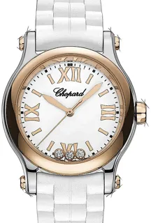 Chopard Happy Sport 278590-6001 Yellow gold Weiß