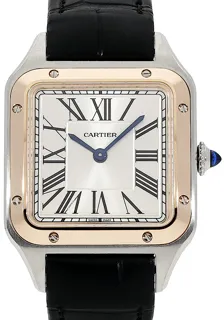 Cartier Santos Dumont W2SA0017 46.5mm Stainless steel Silber