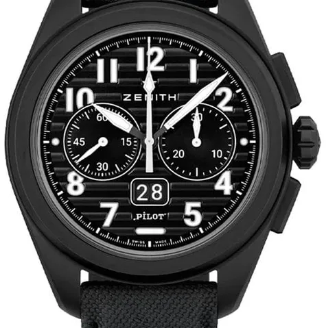 Zenith Pilot 49.4000.3652/21.I001 42.5mm Black ceramic Black