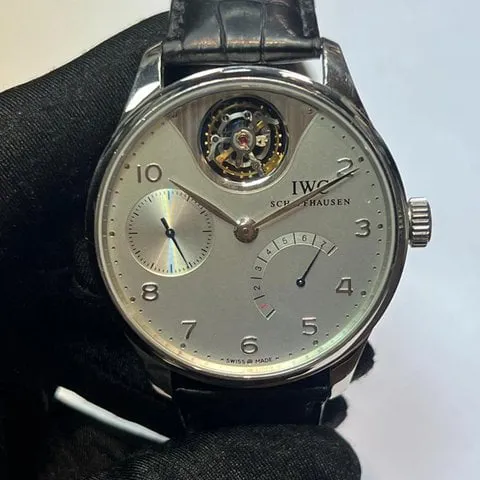 IWC Portuguese Tourbillon IW504204 Platinum Silver