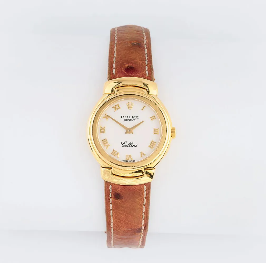 Rolex Cellini 6621 26mm Yellow gold White