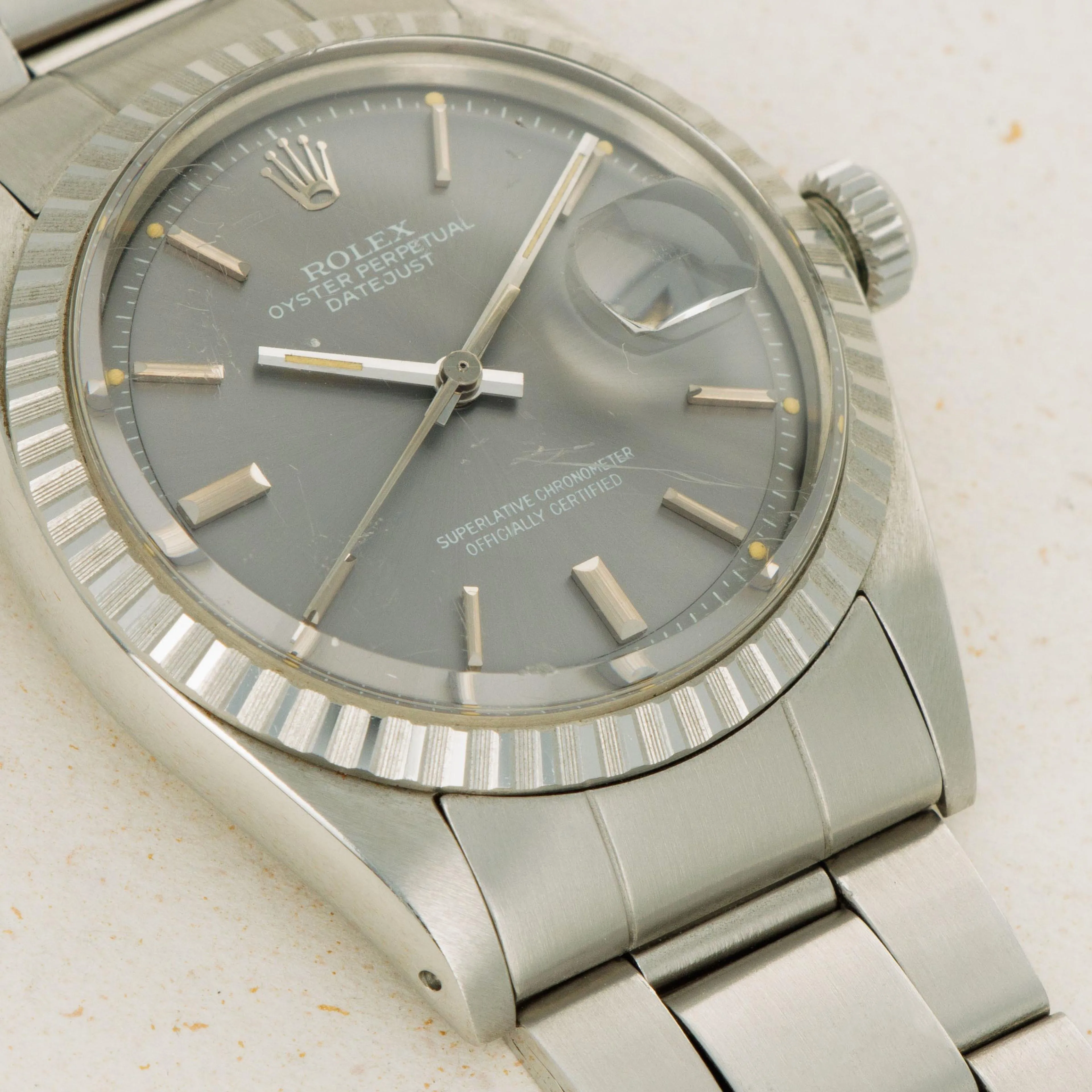 Rolex Datejust 1603 36mm Stainless steel Slate grey 1