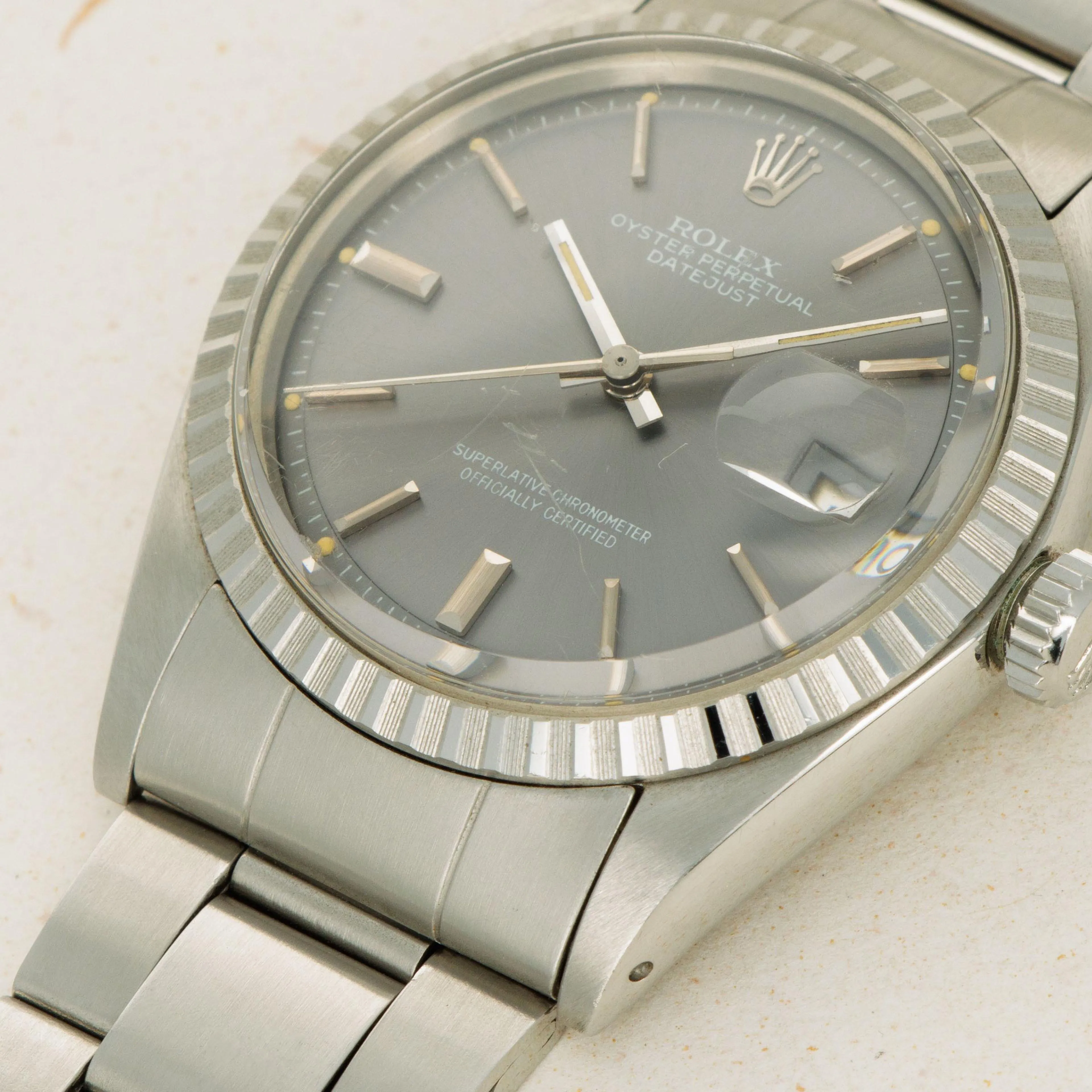 Rolex Datejust 1603 36mm Stainless steel Slate grey 2