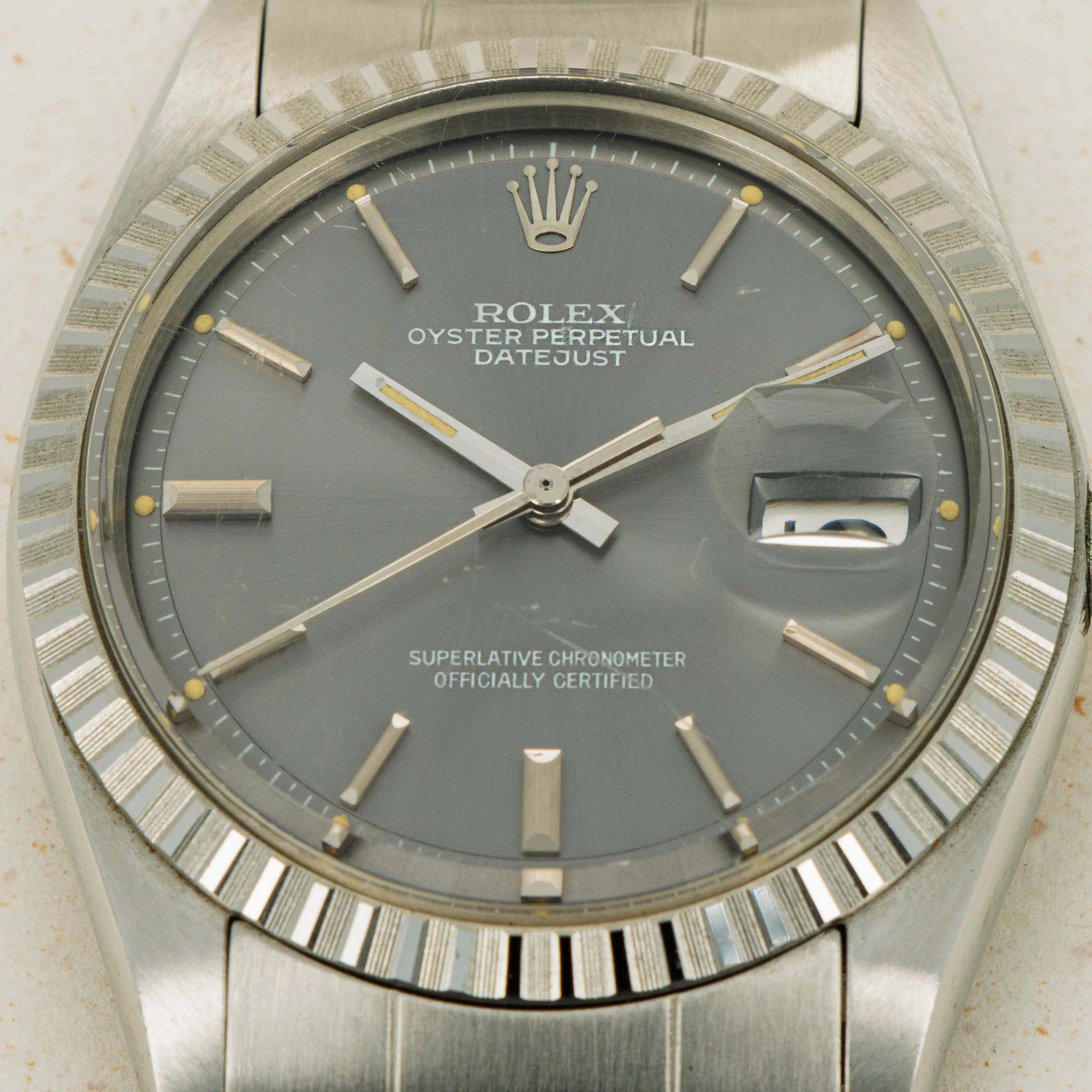 Rolex Datejust 1603 36mm Stainless steel Slate grey 10