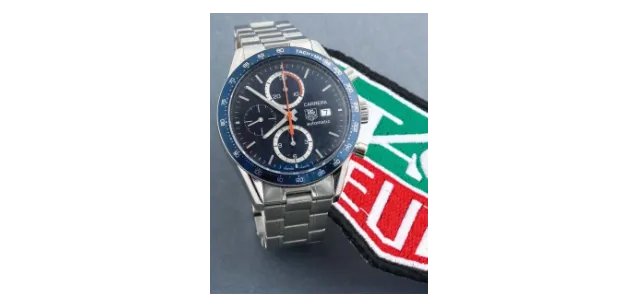 TAG Heuer Carrera Calibre 16 CV2015 41.5mm Stainless steel Blue