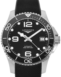 Longines HydroConquest L37804569 Stainless steel Black