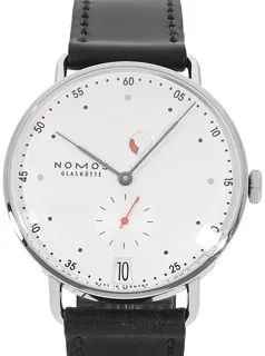 NOMOS Metro Datum Gangreserve 1101 Stainless steel White