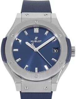 Hublot Classic Fusion 581.NX.7170.RX Titanium Blue