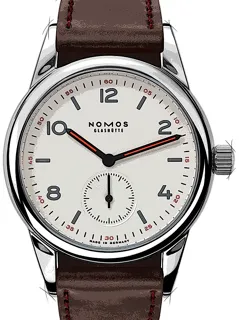 NOMOS Club 701 Stainless steel White