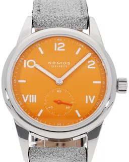 NOMOS Club Campus 710 Stainless steel Orange