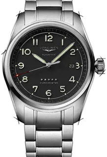 Longines Spirit L38114536 Stainless steel Black