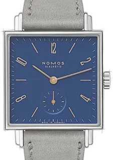 NOMOS Tetra 490 Stainless steel Blue