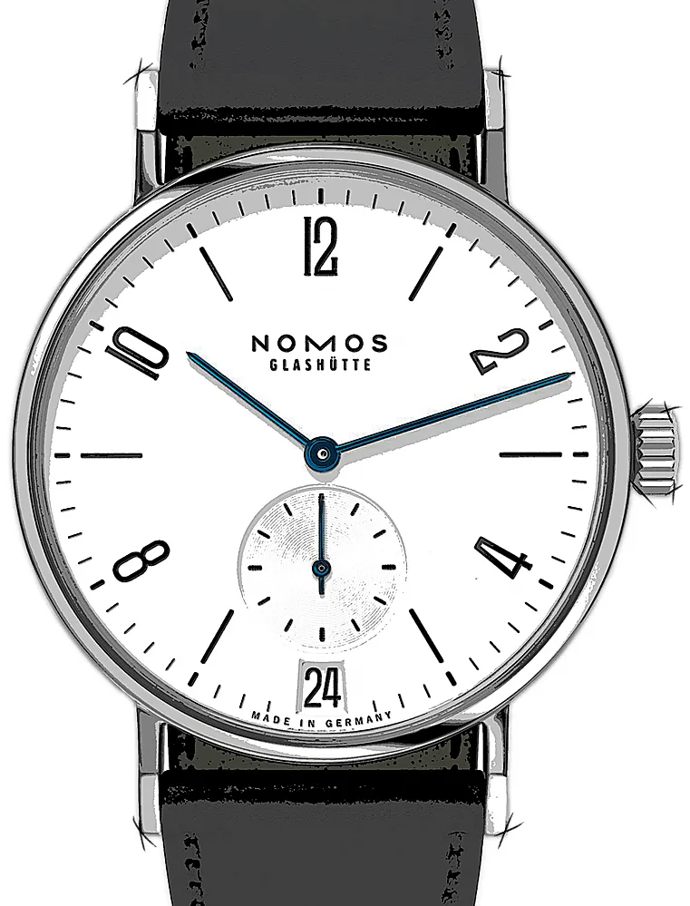 NOMOS Tangomat Datum 602 38.5mm Stainless steel White