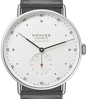 NOMOS Metro Neomatik 1113 Stainless steel White