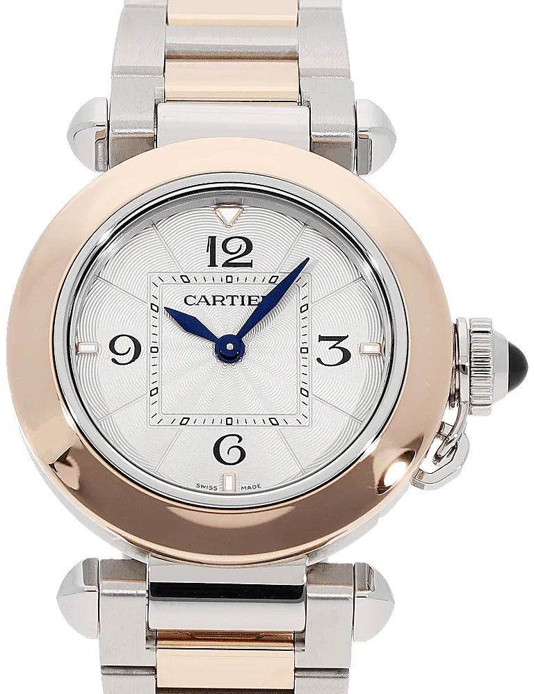 Cartier Pasha de Cartier W2PA0007 30mm Rose gold and Stainless steel Silver