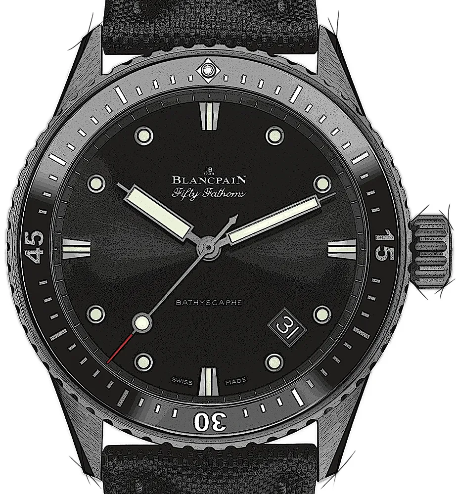 Blancpain Fifty Fathoms 5000-0130-B52A 44mm Ceramic Black