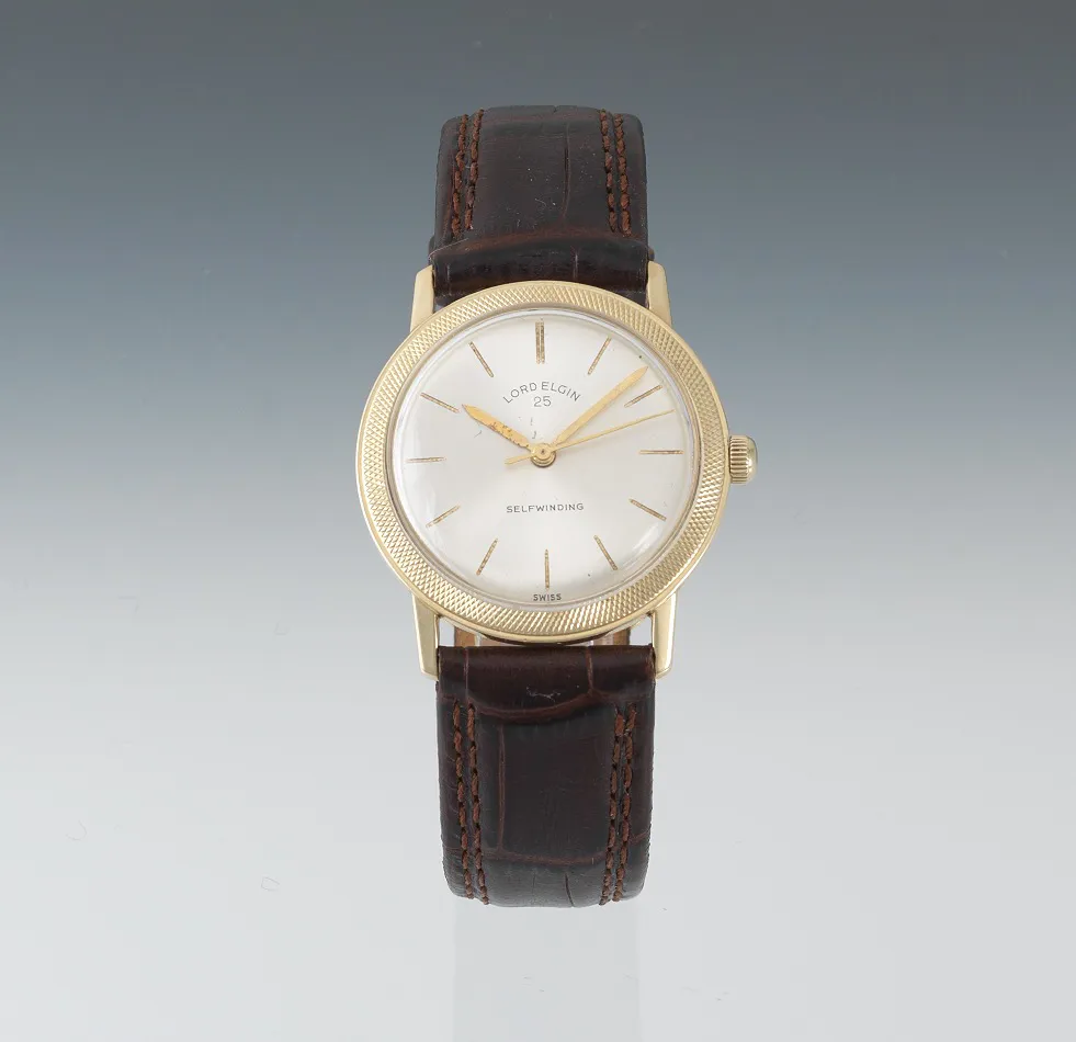 Elgin 31mm Yellow gold Silver