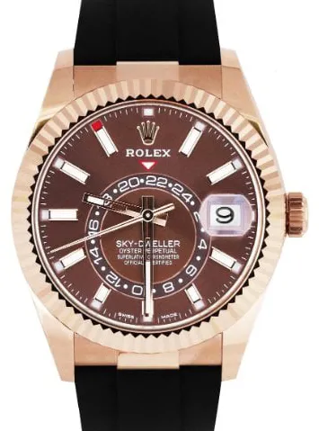 Rolex Sky-Dweller 326235 42mm Rose gold Brown