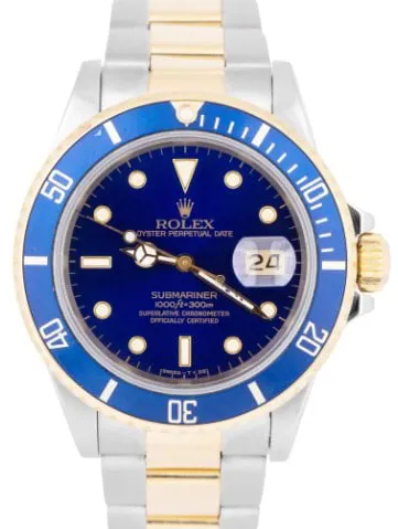 Rolex Submariner 16803 40mm Yellow gold and Stainless steel Blue